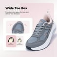 thumbnail image 3 of GOOBON Wide Toe Box Shoes Women Arch Support Walking Shoes for Plantar Fasciitis Wide Width Orthotic Tennis Sneakers, 3 of 7