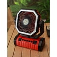 thumbnail image 7 of 20000mAh Rechargeable Camping Tent Fan with Remote Control & Emergency Light, USB Power Bank Oscillating Fan for Camping Fishing Hiking Outdoor Use, 7 of 7