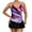 Purple, variant on Youyipin womens swimsuits Sexy Tankini Swimsuit with Skirt U-Neck criss cross Tankinis 2 Piece Swimwear Tankini Bathing Suits for Women