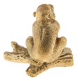 thumbnail image 4 of Lote de 1 estatua de animal de la suerte de latón, figuras de animales, adorno para oficina Mono, 4 of 7