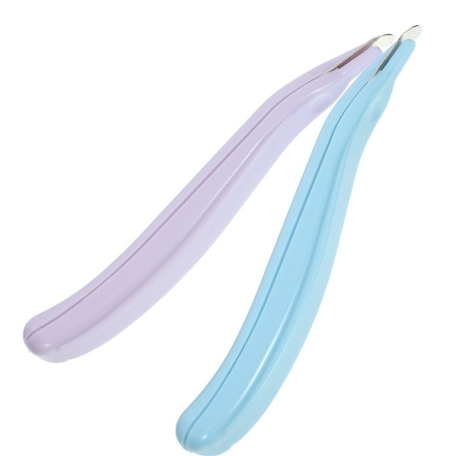 Nestingho 2Ud Extractor De Grapas Para Oficina Con Agarre Ergonómico Y Acabado En Color Azul Y Morado