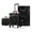Black, variant on Byootique 2-Piece Makeup Train Case Cosmetic Organizer Kit CB Shadows Salon