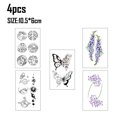 thumbnail image 2 of 20 hojas de tatuajes temporales pegatinas tatuaje para mujeres niñas arte corporal brazo, 2 of 7