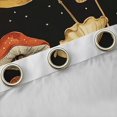 thumbnail image 4 of Manfei Rustic Plant Mushroom Black Out Curtains,Tropical Botanical Flower Curtains Pack of 2 (42x63 Each),Red Yellow Black Bedroom Curtains For Girl Child,Microfiber Bedroom Decor, 4 of 6