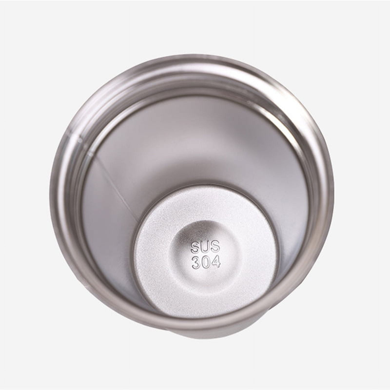 380ML Stainless Steel Car Coffee Cup Leakproof Insulated Thermal Thermos Cup Car Portable Travel Coffee Mug White