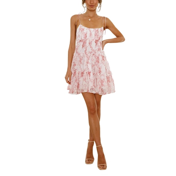 Txlixc Falda de verano femenina a, tirantes y tirantes Txlixc moda