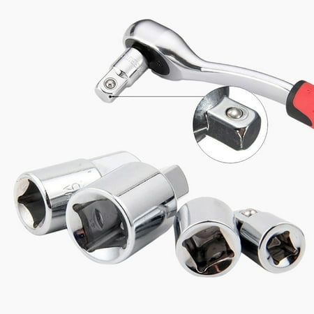 

Porfeet Socket Wrench Adapter 1/2 1/4 3/8 inch Ratchet Socket Converter Set Hand Tools(Type 4)