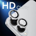 thumbnail image 2 of NORTHJO 1 Set For Samsung Galaxy S25 Edge Tempered Glass Camera Lens Film CD Veins Metal Ring Lens G, 2 of 5