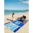 thumbnail image 4 of OCOOPA Diveblues Microfiber Beach Towels,Fast-Dry Sand Free Oversized Beach Towel,71" x 32", 4 of 7