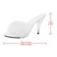 thumbnail image 2 of White High Heels Shoes Plush Transparent Sandals for Women Use 1Pair, 2 of 4