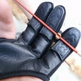 thumbnail image 4 of Cheers.US 1Pc Archery Gloves Shooting Hunting Leather Three Finger Protector 3 Fingers High Elastic Hand Guard Protective Bow Shooting Glove, 4 of 7