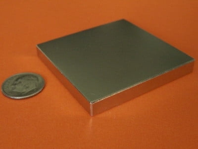 Strong Neodymium Magnets 2 x 2 x 1/4 Rare Earth Block