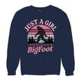 thumbnail image 5 of Just a Girl Who Loves Bigfoot Sweatshirt Sasquatch Fan Cryptid Cute Gift Vintage Sunset Wildlife Camping Crewneck, 5 of 7