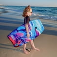 thumbnail image 4 of (2 pack) Bluewater Beach 33" Foam Bodyboard with Leash, 95-125 lbs., Dolphin Reef Print, 4 of 7