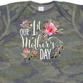 thumbnail image 4 of Inktastic Our First Mother's Day Pink Flowers Boys or Girls Baby Bodysuit, 4 of 5