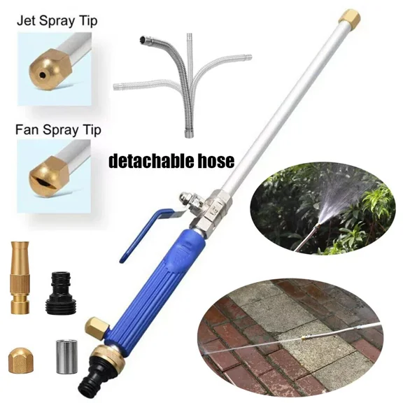 Hydro Jet High Pressure Power Washer Water Spray Gun Nozzle For Garden Car Hose