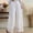 Beige, variant on Endives Womens Linen Pant Wide Leg Fashion Solid Color Cotton Elastic Long Pants Lace with Bottom Beach Leisure Trousers White