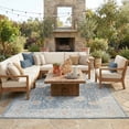 thumbnail image 2 of Ox Bay Blake 9' x 12' Indoor/Outdoor Area Rug, Blue/Gray Floral, Durable and Easy Care, 2 of 9