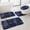 Dark Blue, variant on EazyTech 4-Piece Ultra Soft Non-Slip Bath Mat Set - Absorbent Velvet Fleece Bathroom Rugs, Machine Washable, Quick Dry, Modern Style for Toilet & Shower (40x80cm, 40x60cm, 40x50cm, 40x38cm)