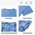 thumbnail image 5 of Weekease Two Piece Pajama Sets for Women Crew Neck Short Sleeve Tops and Printed Pant Casual Sleepwear, 5 of 7