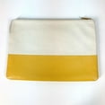 thumbnail image 2 of Pre-Owned CELINE Two-tone Pouch Clutch Bag Leather Women's White x Yellow (Good), 2 of 16