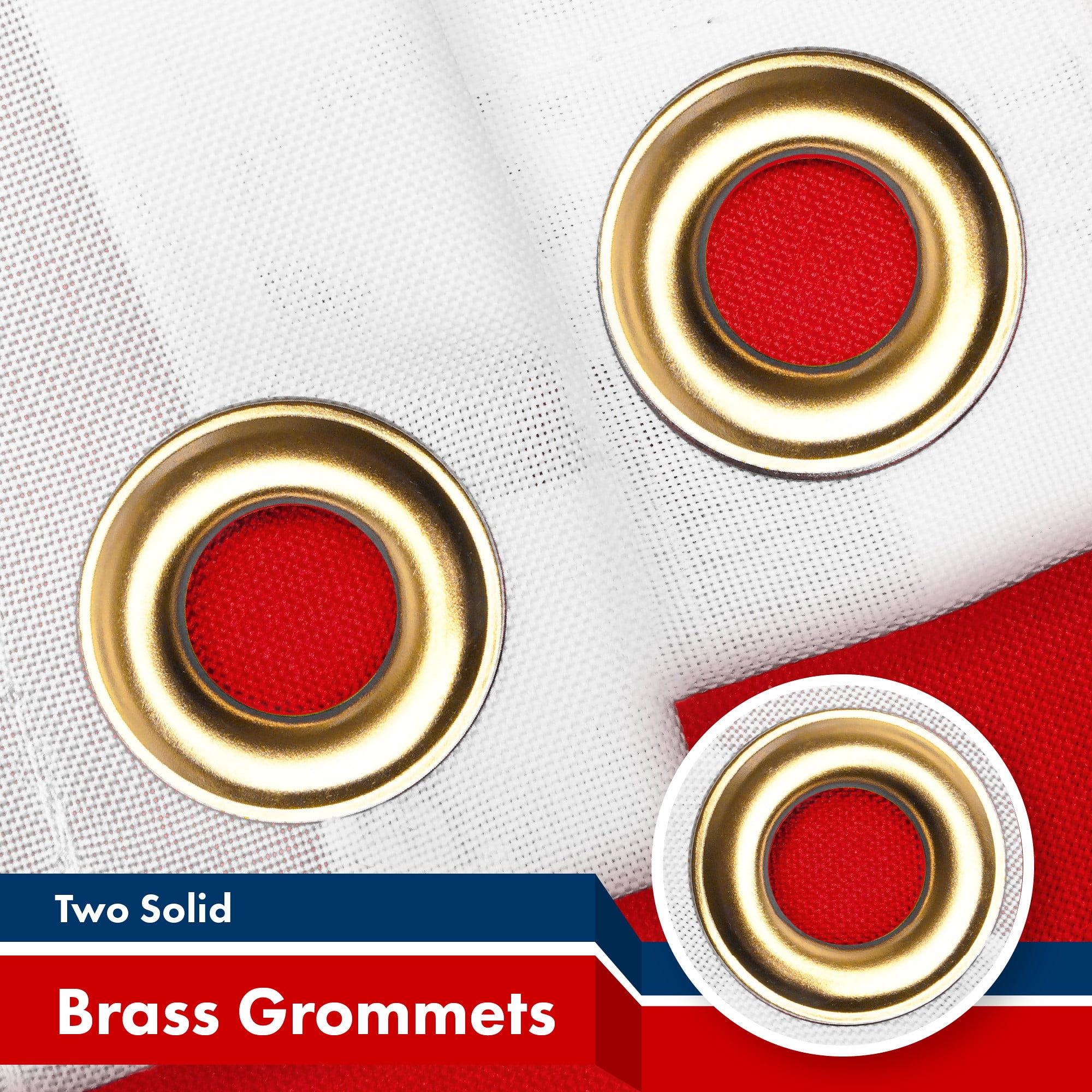 G128 2 Pack: Civil Peace USA Flag | 3x5 Ft | LiteWeave Pro Series Printed 150D Polyester | Indoor/Outdoor, Vibrant Colors, Brass Grommets, Thicker and More Durable Than 100D 75D Polyester
