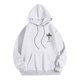 thumbnail image 5 of MHFRRA Sudadera con Capucha para Hombre, de Manga Larga, Informal, con Diseño Estampado, para Otoño E Invierno, Cómoda para Uso Diario, para Senderismo Al Aire Libre Blanco, 5 of 6