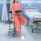 thumbnail image 3 of Conjunto de uniforme médico para mujer, cuello en V, bolsillos, top y pantalones, ropa de trabajo, ropa de trabajo de enfermera Naranja, 3 of 5