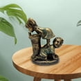 thumbnail image 1 of Estatua de Jardín para , Niño Y , Escultura, Adornos para Césped, Acabado en Bronce, Artesanía en Resina - Agua potable perfecl Estatua de resina, 1 of 8
