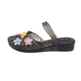 thumbnail image 2 of CHWshoes Sandals for Women Jelly Floral Mules Clogs Clear Sparkly Slip On Closed Toe Waterproof Sandals for Summer Beach Casual Black Size 37, 2 of 5