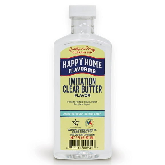 Happy Home Imitation Clear Butter Flavor 7 Ounce