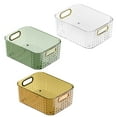 thumbnail image 2 of TUOBARR Luxury Desktop Storage Box New Bathroom Bathroom Kitchen Cosmetics Lipstick Sundries Classification Transparent Storage Basket, 2 of 4