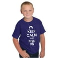 thumbnail image 5 of Keep Calm Fish On Fishing Enthusiast Boys Kids T Shirt Tees Tops Teen Brisco Brands X, 5 of 6