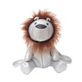 thumbnail image 4 of Segolike Lion Shaped Backpack PU Leather Stuffed Toy Lovely Novelty Zippered for Women Argent, 4 of 8
