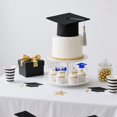 thumbnail image 4 of Decoraciones para Cupcakes de Graduación SakFestivo 36 Piezas Plata y Azul, 4 of 5