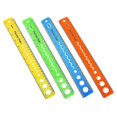 thumbnail image 1 of Flexible Ruler 12 Inch 4 Piece Student Transparent Ruler Student Anti Crack, 1 of 5