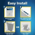 thumbnail image 4 of Filtrete 20x20x1 Air Filter, MPR 1200, MERV 11, Allergen Defense Odor Reduction 3-Month Pleated 1-Inch Air Filters, 2 Filters, 4 of 5