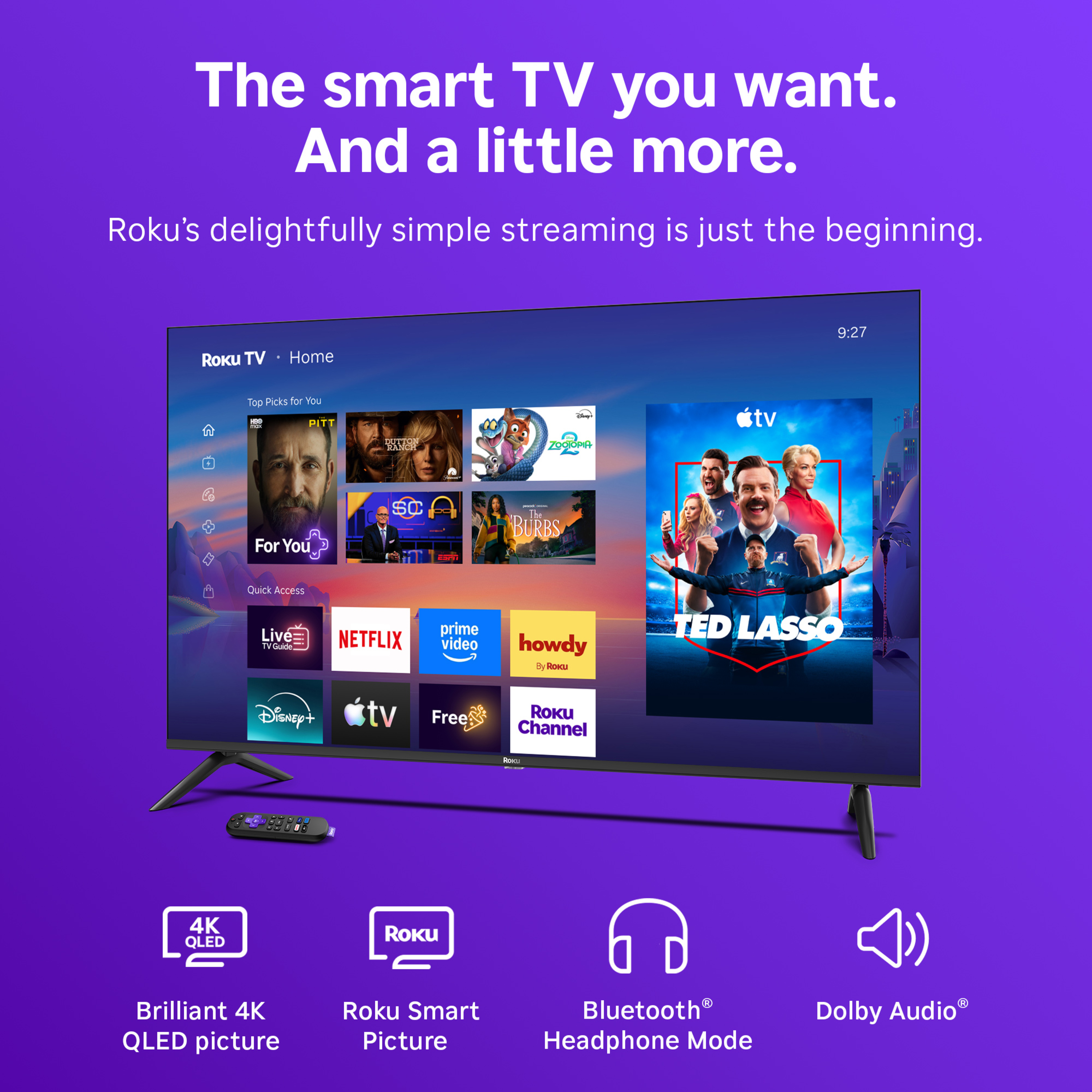 Roku 50" Select Series 4K QLED Smart TV photo 3