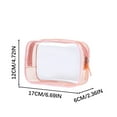 thumbnail image 3 of Transparent Toiletry Bag, Travel Makeup Organizer, Leakproof Clear Travel Pouch for Toiletries and Cosmetics, Durable Lightweight Portable Bathroom and Beach Accessory, 17x6x12cm, 3 of 6
