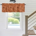 thumbnail image 5 of Abstract Cowboy Horse Window Valance for Kitchen, Vintage Orange Background Western Rod Pocket Short Curtain for Small Windows, Light Filtering Decorative Valance, 60 x 14 Inch, 1 Panel, 5 of 9
