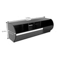 thumbnail image 2 of Emerald's Wall Mounted TV Stand Living Room Furniture W/ Shelves (Black), 2 of 9