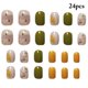 thumbnail image 2 of Press on Nails Floral: 24PCS Uñas postizas decorativas DIY Stick on Nail para mujeres, 2 of 8