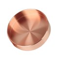 thumbnail image 1 of Cateissary Bandeja de servicio redonda de oro vintage de 10-14 cm Bandeja de metal con acabado martillado Decoración del hogar cobre 14cm, 1 of 4