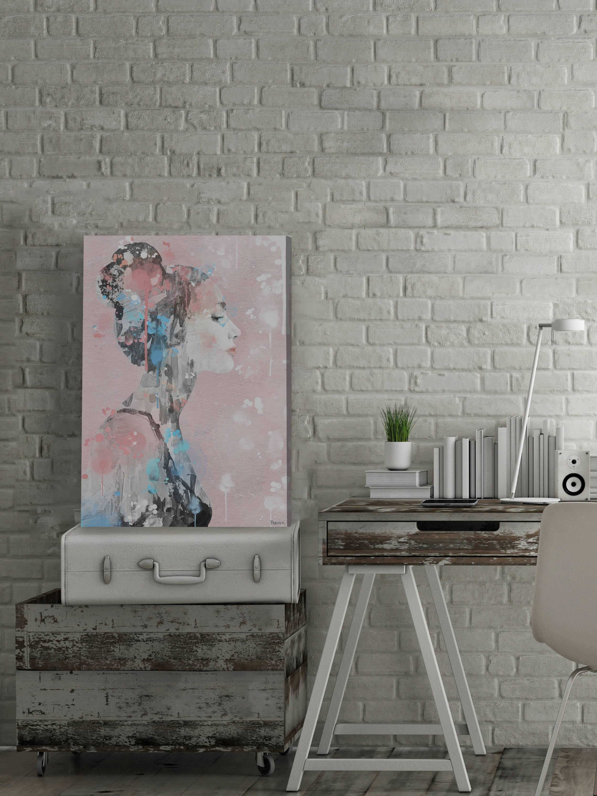 Parvez Taj Paint Drippings Beauty Canvas Wall Art