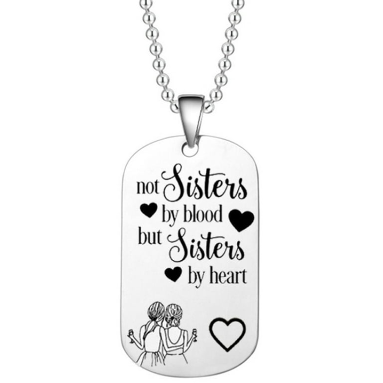 AkoaDa The Best Friend Keychain Bff Necklace Not Sisters By Blood