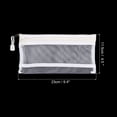 thumbnail image 2 of Uxcell Mesh Zipper Bags, B6 Travel Cases Nylon Makeup Pouches, White 6 Pack, 2 of 5