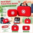 thumbnail image 2 of Car First Aid Kit Empty Emergency First Aid Kit Hard Shell Travel First Aid Kit for Home Car Camping Hiking, 2 of 6