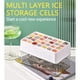 thumbnail image 4 of Máquina para Hacer Cubitos de Hielo (2023), Moldes para Cubitos de Hielo, Hielera para Refrigeradores Domésticos Pequeños, Rejilla de Hielo de Fácil Liberación con Tapa., 4 of 5