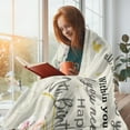thumbnail image 2 of Yibo Gifts for 65th Birthday Blanket Flannel Soft and Comfortable Anti-static Bed Sofa Blanket, 2 of 9