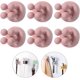thumbnail image 1 of 6pcs Toothbrush Holders Wall Mounted Self-adhesive To Mirror For Clipping & Hanging Shower Razor Towel Plug Cable Key, Utility Hooks For Home Bathroom, 1 of 5